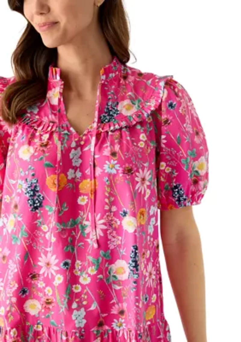 Women's Puff Sleeve Shirtdress