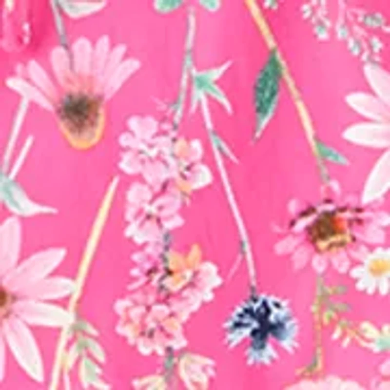 Petite Ruffle Yoke Mini Dress