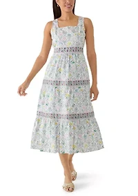 Women's Sleeveless Square Neck Maxi Dress