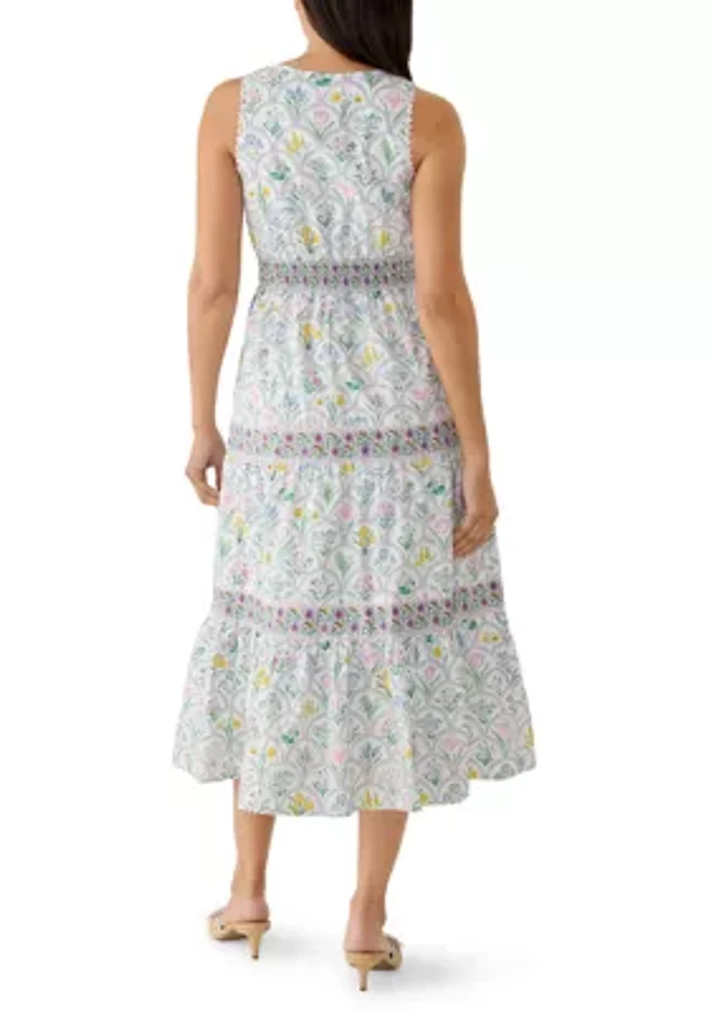 Women's Sleeveless Square Neck Maxi Dress