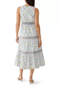 Women's Sleeveless Square Neck Maxi Dress