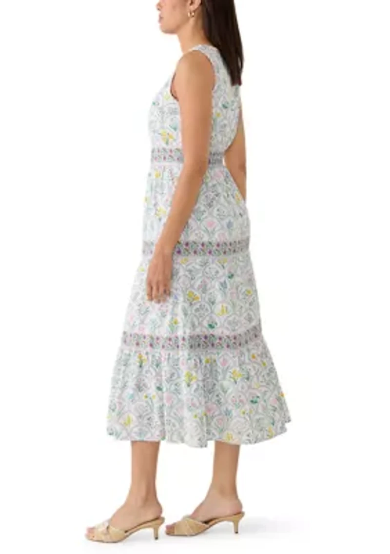 Women's Sleeveless Square Neck Maxi Dress