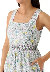Women's Sleeveless Square Neck Maxi Dress