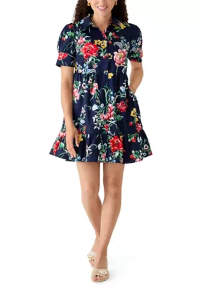 Petite Short Sleeve Meredith Shirt Dress