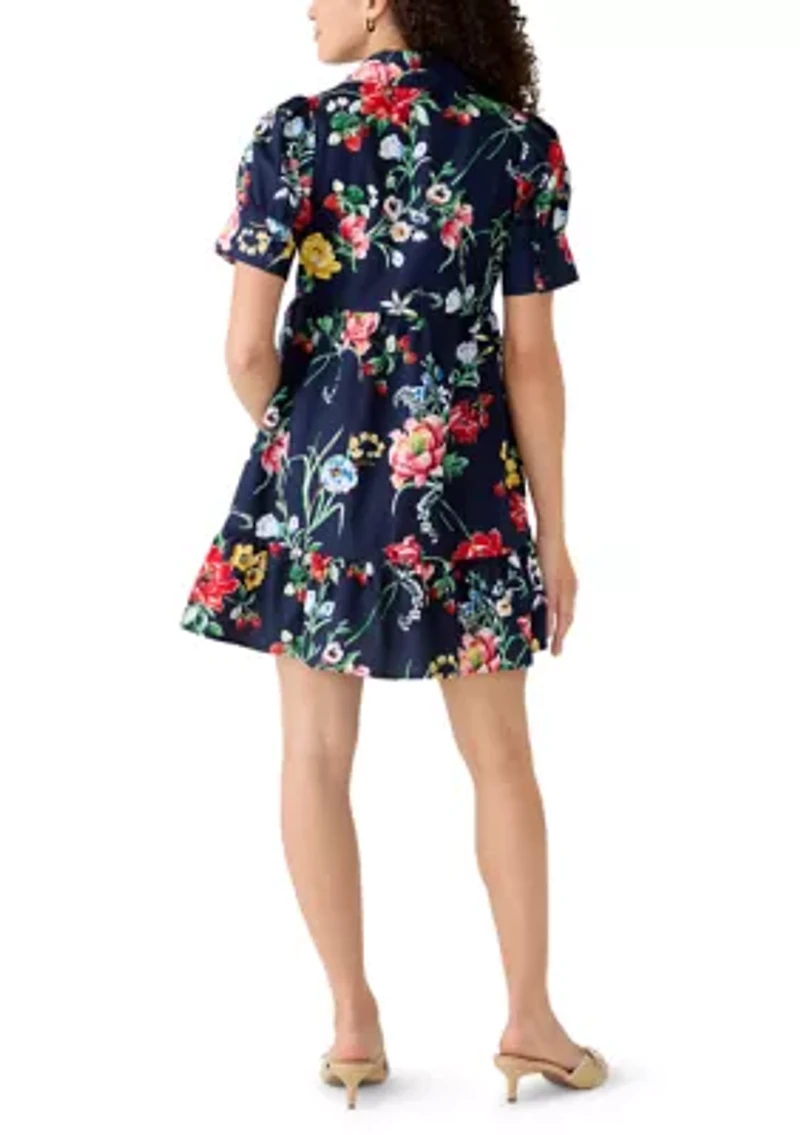 Petite Short Sleeve Meredith Shirt Dress