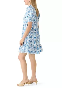 Women's Short Sleeve Meredith Shirt Dress