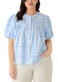 Plus Yoke Seam Button Down Shirt