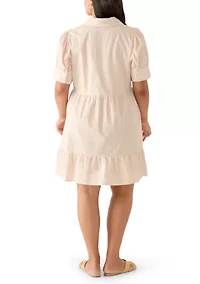 Plus Puff Sleeve Meredith Shirtdress