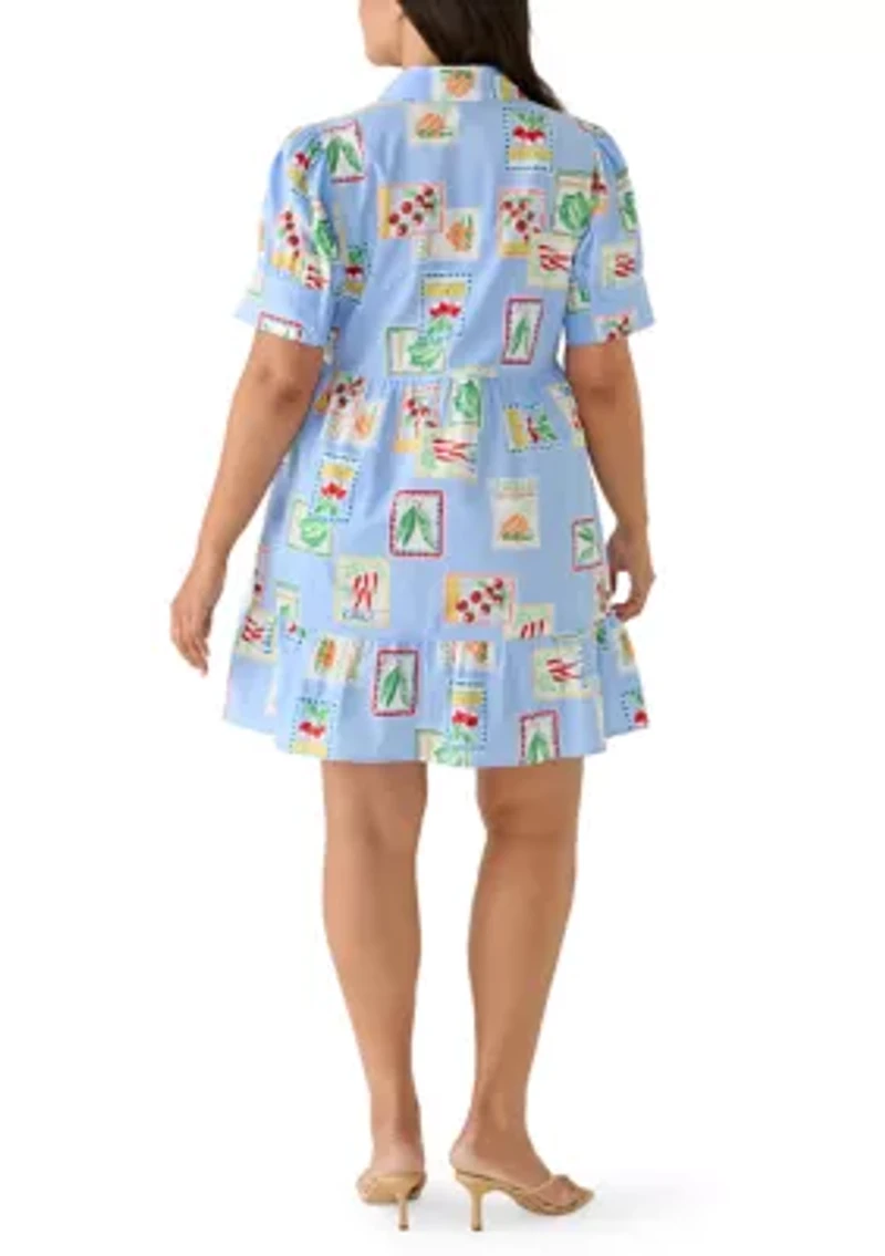 Plus Short Sleeve Meredith Shirt Dress