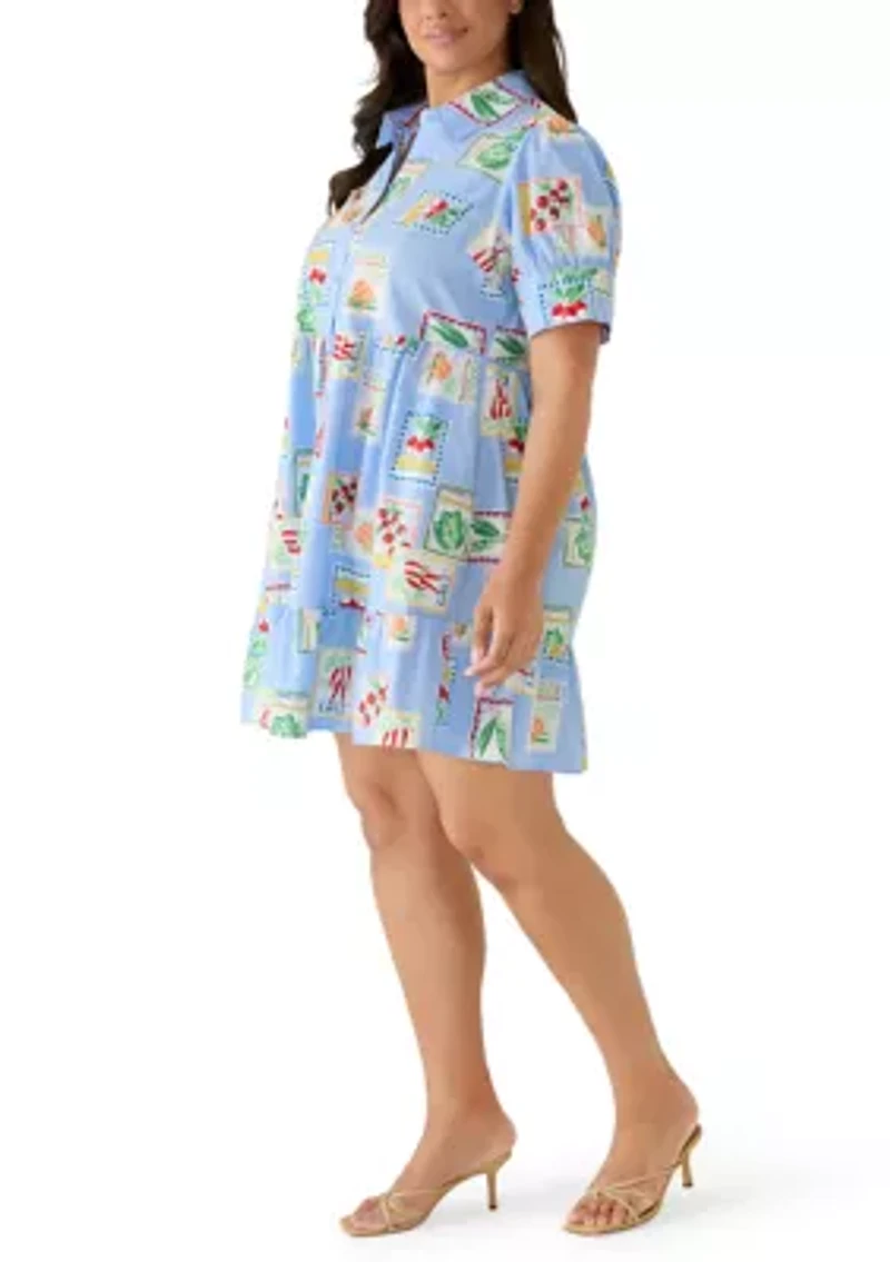 Plus Short Sleeve Meredith Shirt Dress