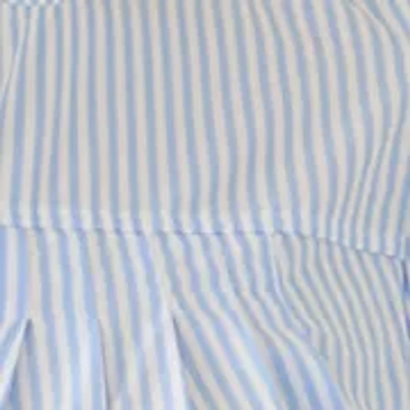 Women's Short Puff Sleeve Pintuck Dress