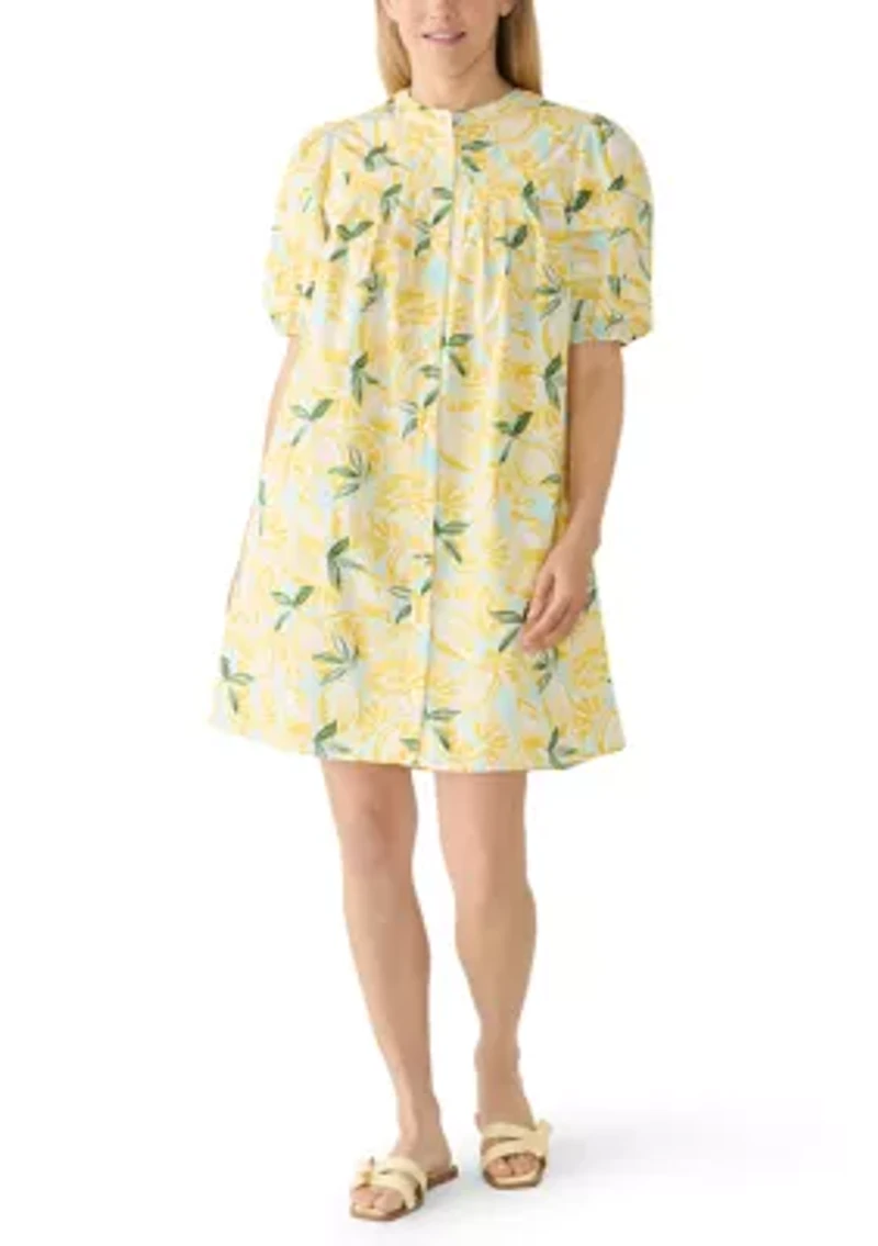 Women's Short Sleeve Pintuck Dress