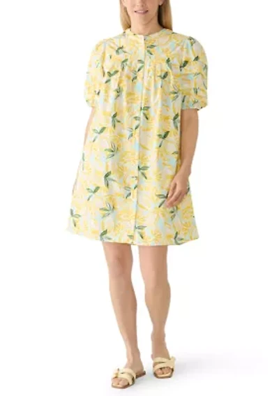 Women's Short Sleeve Pintuck Dress