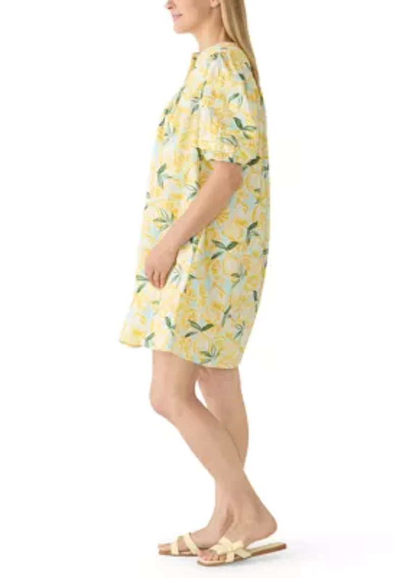 Women's Short Sleeve Pintuck Dress