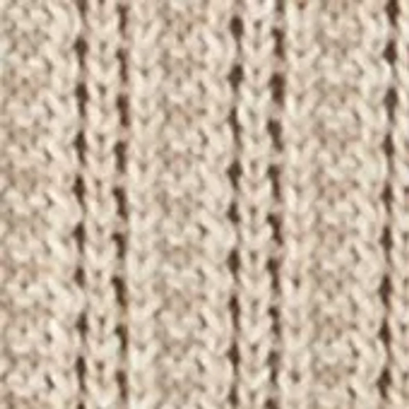 Women's Long Sleeve Open Stitch Crew Neck Sweater