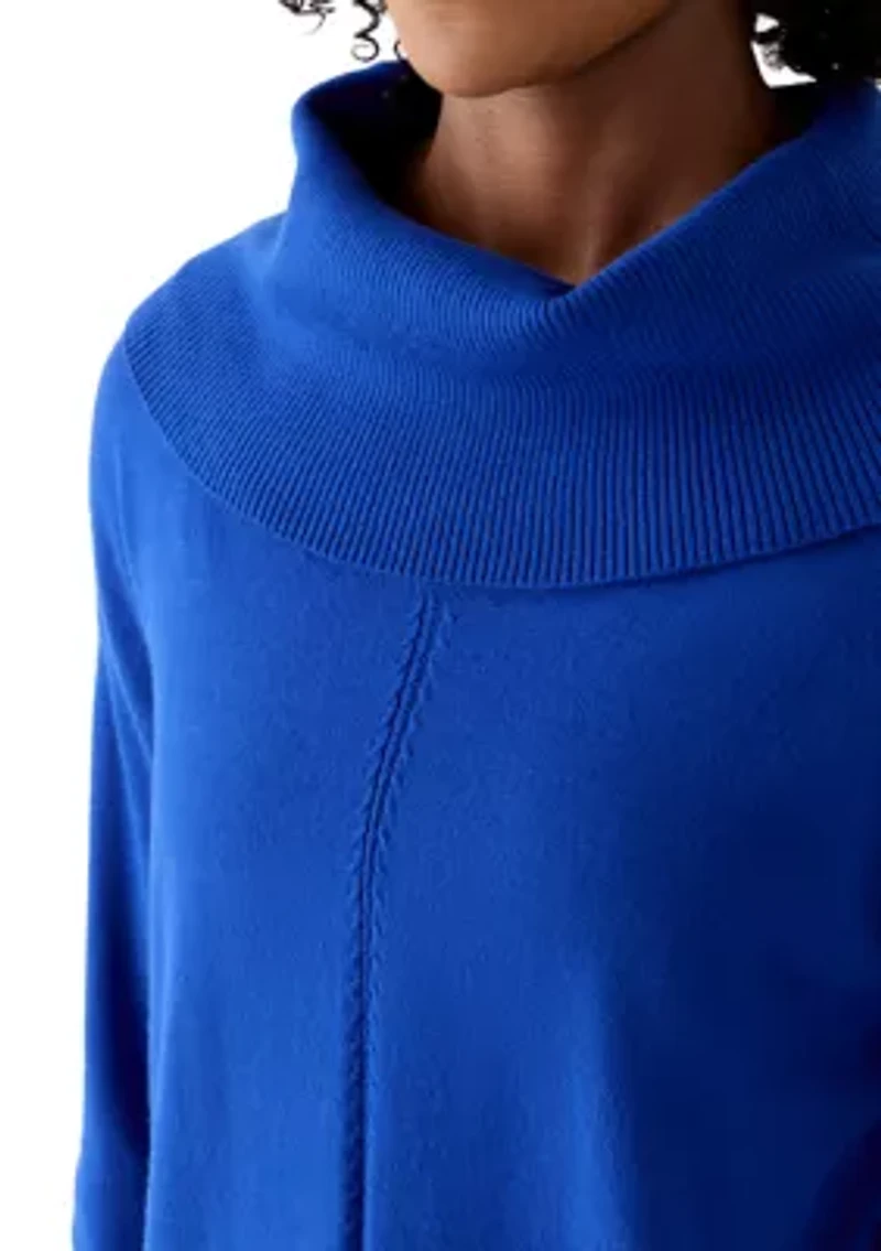 Women's Fine Gauge Cowl Neck Sweater