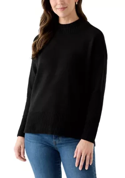 Women's Mock Neck Tunic Sweater