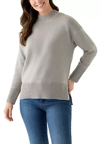 Women's Mock Neck Tunic Sweater