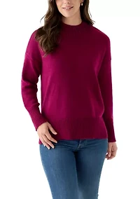 Women's Mock Neck Tunic Sweater