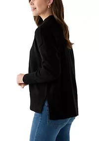 Women's Mock Neck Tunic Sweater