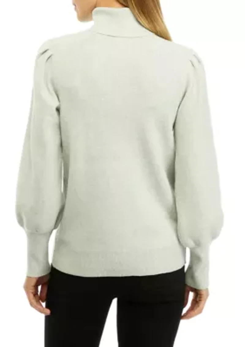 Women's Long Sleeve Turtleneck Pullover Sweater