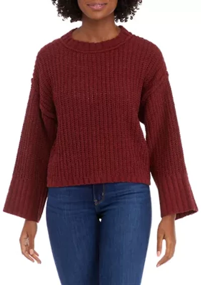 Women's Chenille Drop Shoulder Sweater