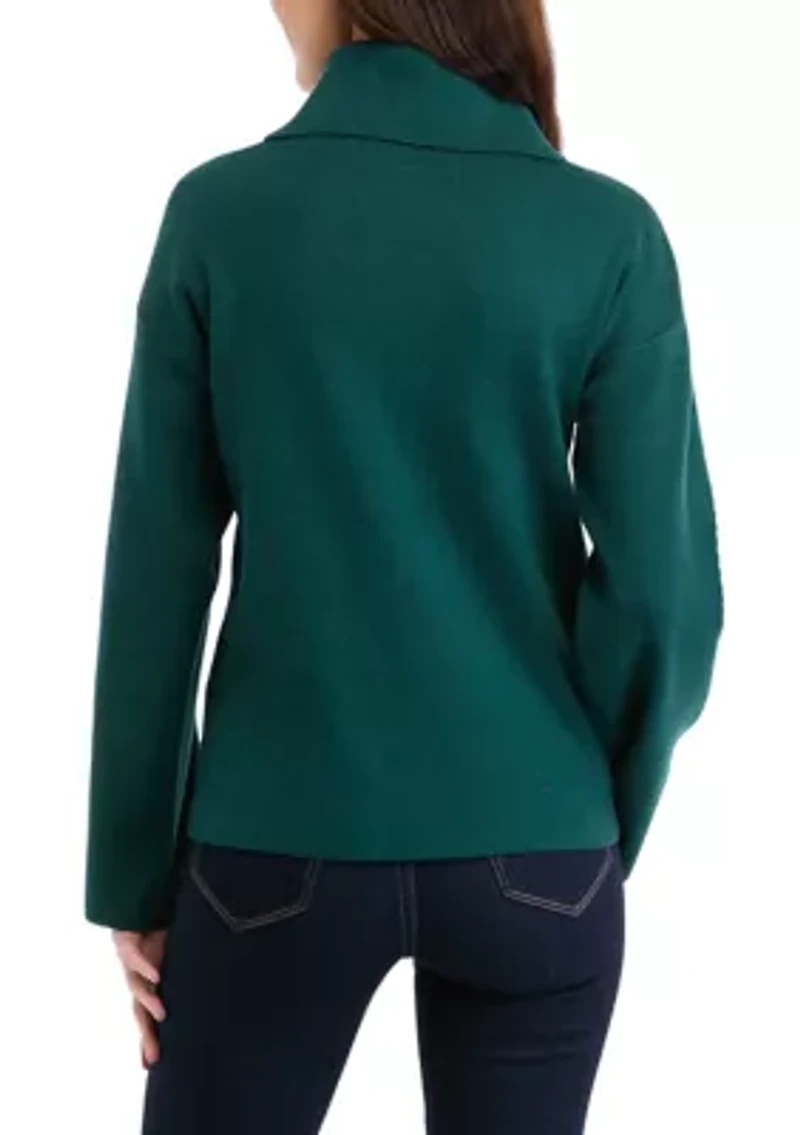 Women's Long Sleeve Slouchy Turtleneck Sweater