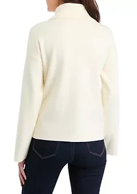 Women's Long Sleeve Slouchy Turtleneck Sweater
