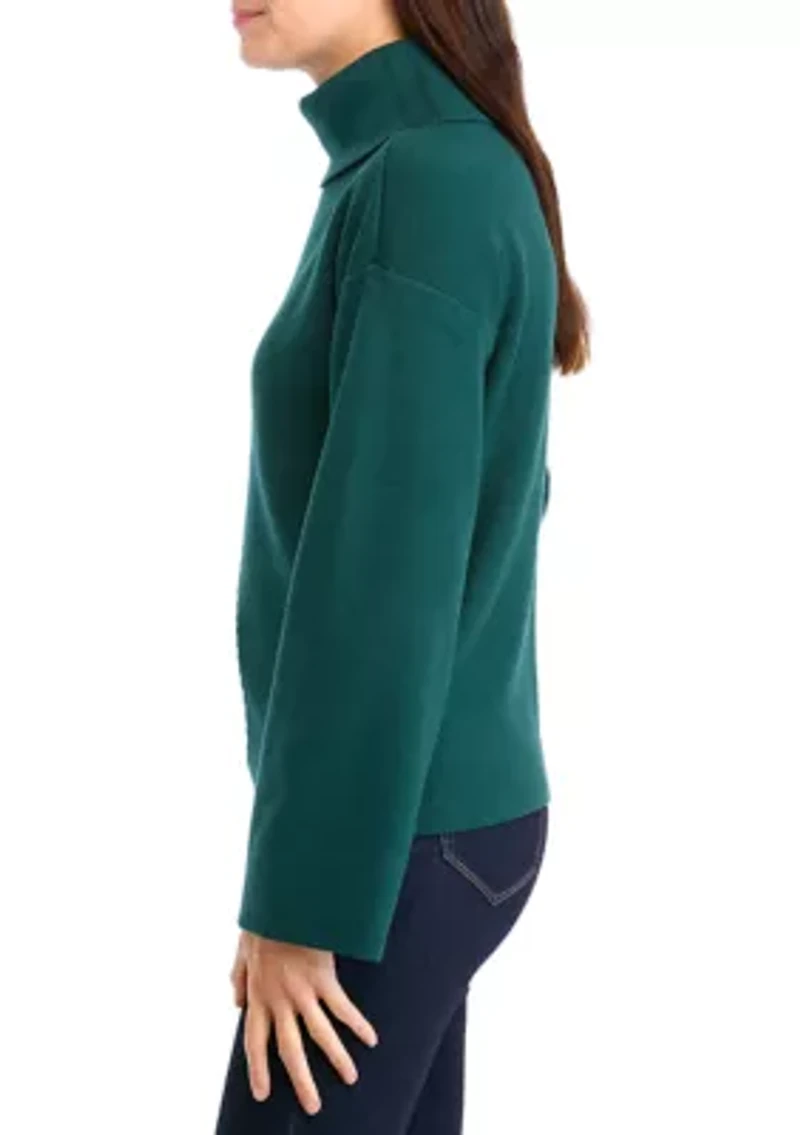Women's Long Sleeve Slouchy Turtleneck Sweater
