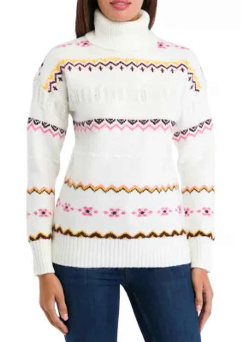 Women's Fair Isle Turtleneck Sweater