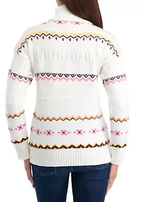 Women's Fair Isle Turtleneck Sweater