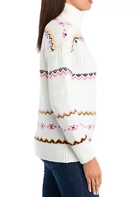 Women's Fair Isle Turtleneck Sweater