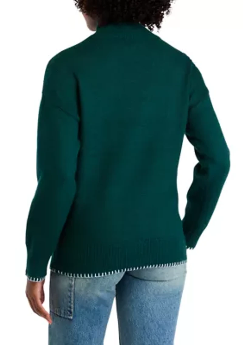 Women's Appliqué Knit Sweater