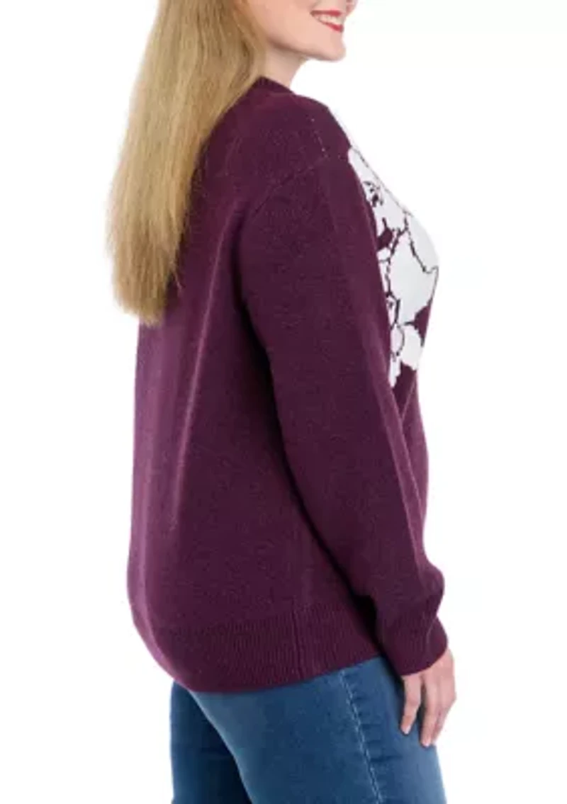 Plus Intarsia Sweater