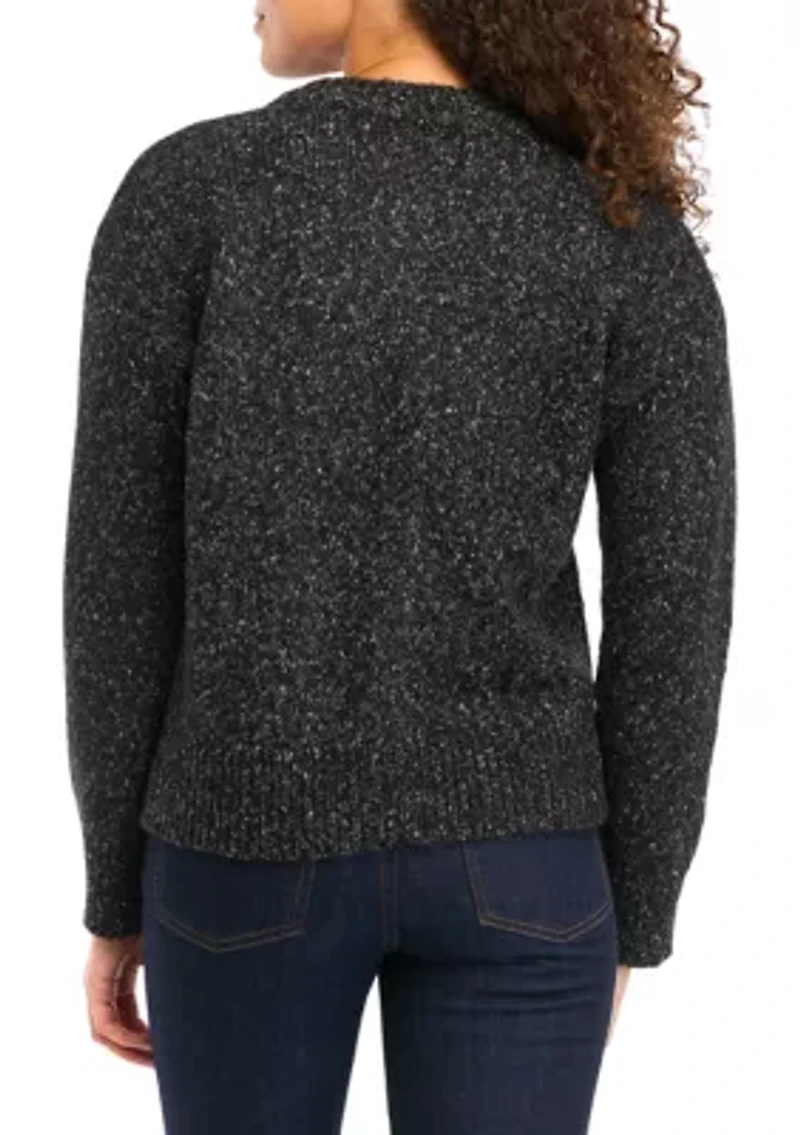 Petite Crew Neck Cardigan