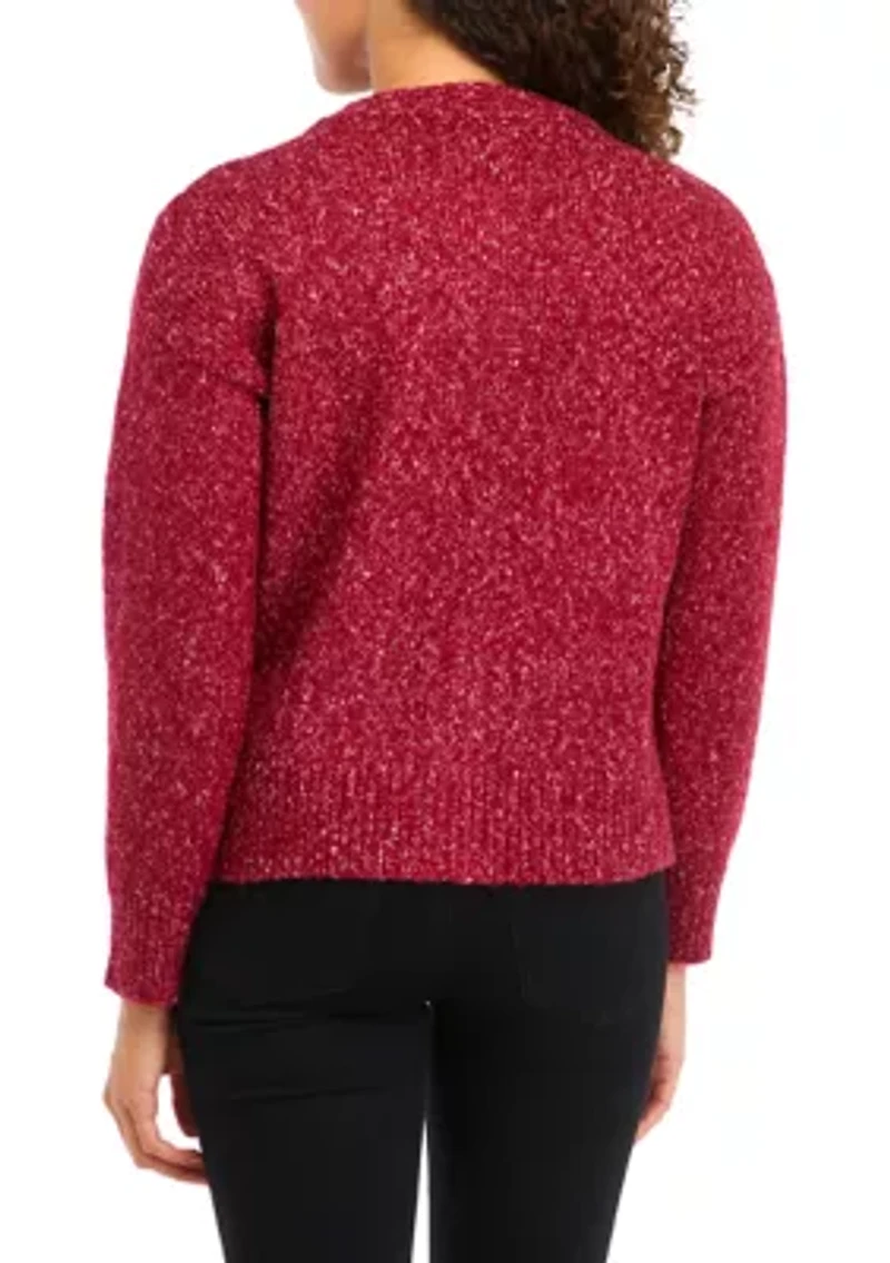 Petite Crew Neck Cardigan