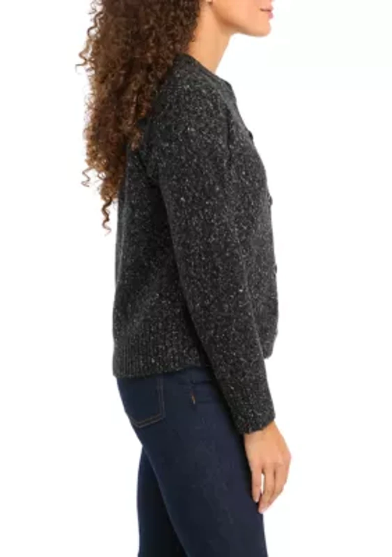 Petite Crew Neck Cardigan