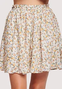 Women's Smocked Floral Skirt
