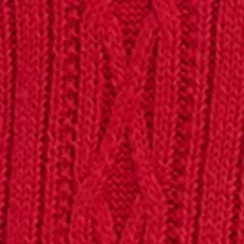 Plus Cable Knit Intarsia Pullover