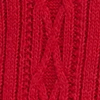 Plus Cable Knit Intarsia Pullover