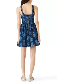 Women's Kiona Denim Floral Dress