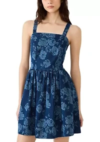 Women's Kiona Denim Floral Dress
