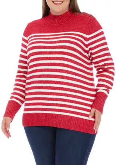 Plus Striped Sweater