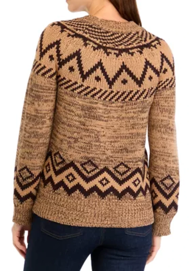 Women's Fair Isle Printed Sweater