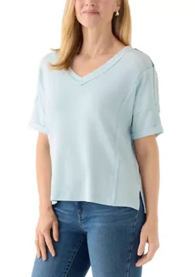 Women's Seamed V-Neck T-Shirt