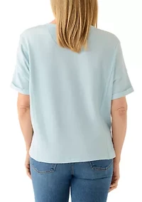 Women's Seamed V-Neck T-Shirt