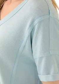 Women's Seamed V-Neck T-Shirt