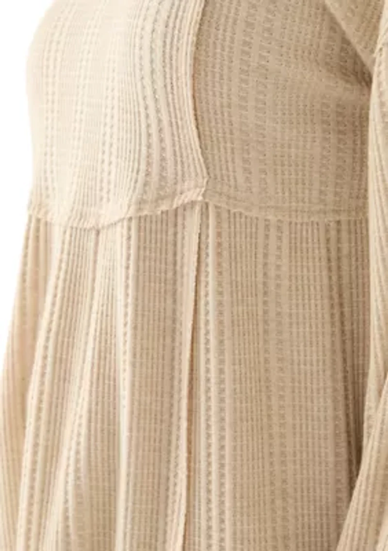 Women's Blouson Babydoll Top