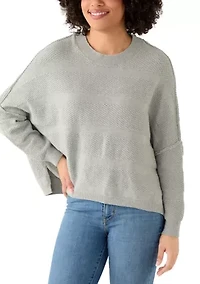 Women's Textured Dolman Sweater