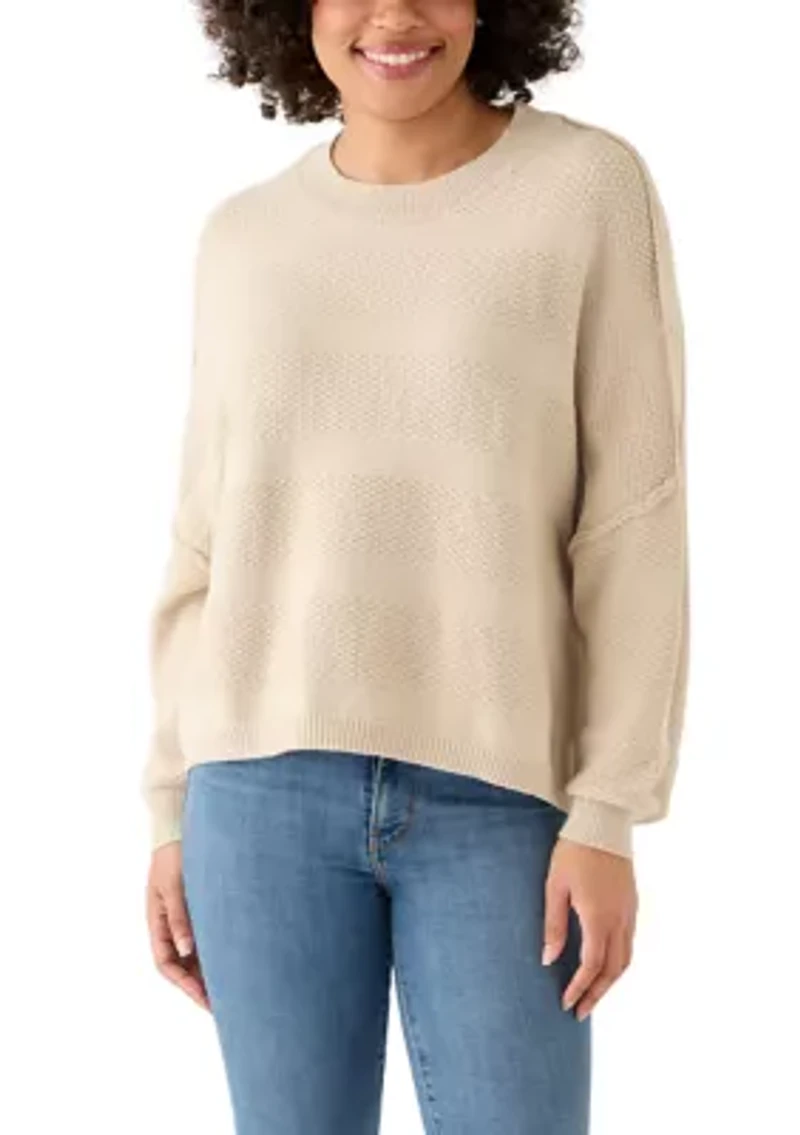 Women's Textured Dolman Sweater